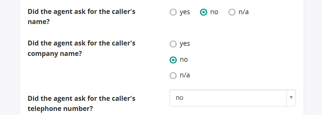 Multiple Choice Question Type Display As