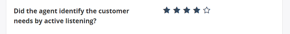 Numeric Value Question Type Display As Rating