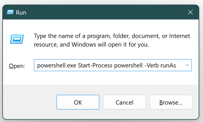 Run PowerShell console